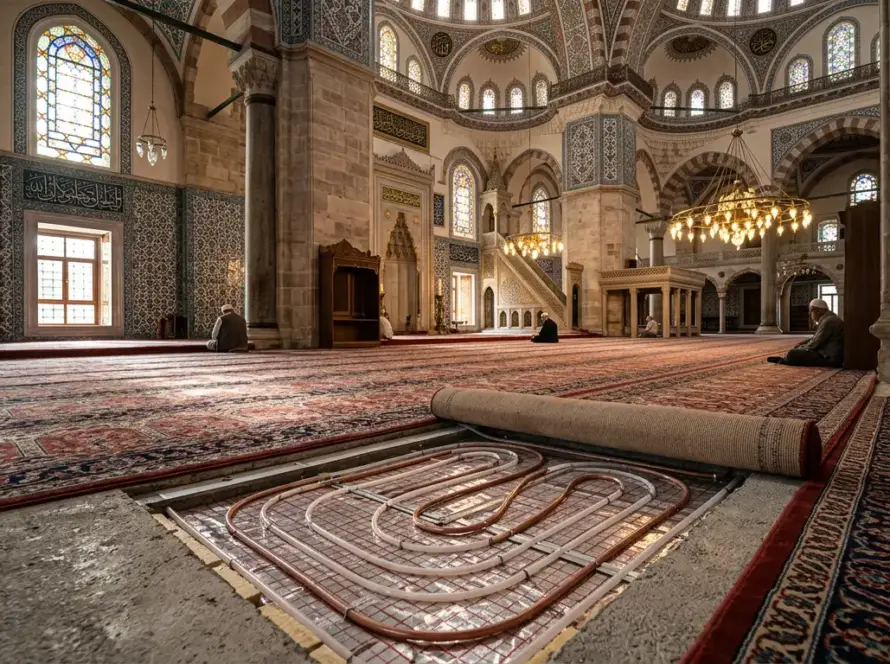 Camii Yerden Isıtma